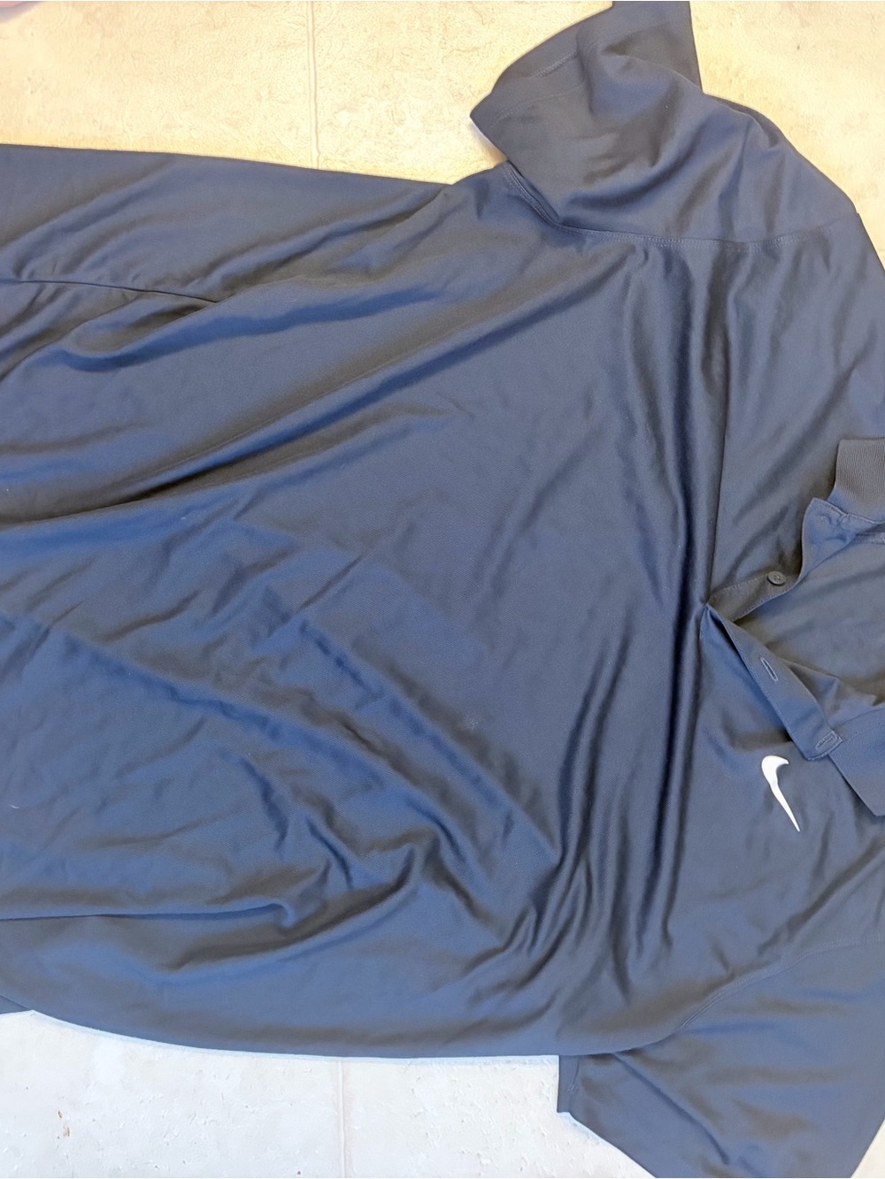 Nike Dri-FIT Black Athletic Top with Swoosh